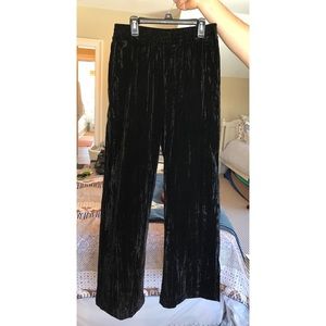 Gap High Rise Wide-Leg Pants in Crinkle Velvet